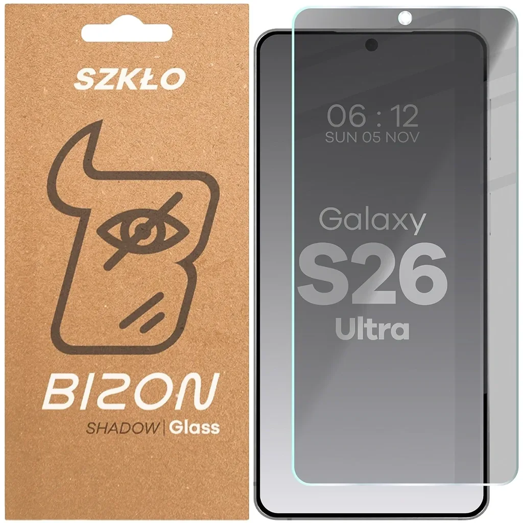 Ochranné sklo Bizon Glass Clear Shadow Samsung Galaxy S26 Ultra tinted