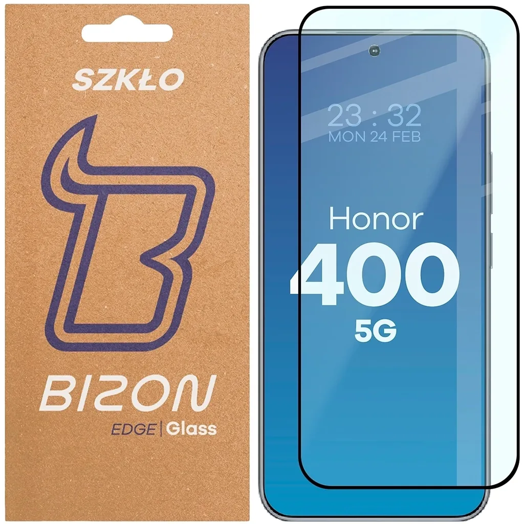 Ochranné sklo Bizon Glass Edge 2 Honor 400 black frame