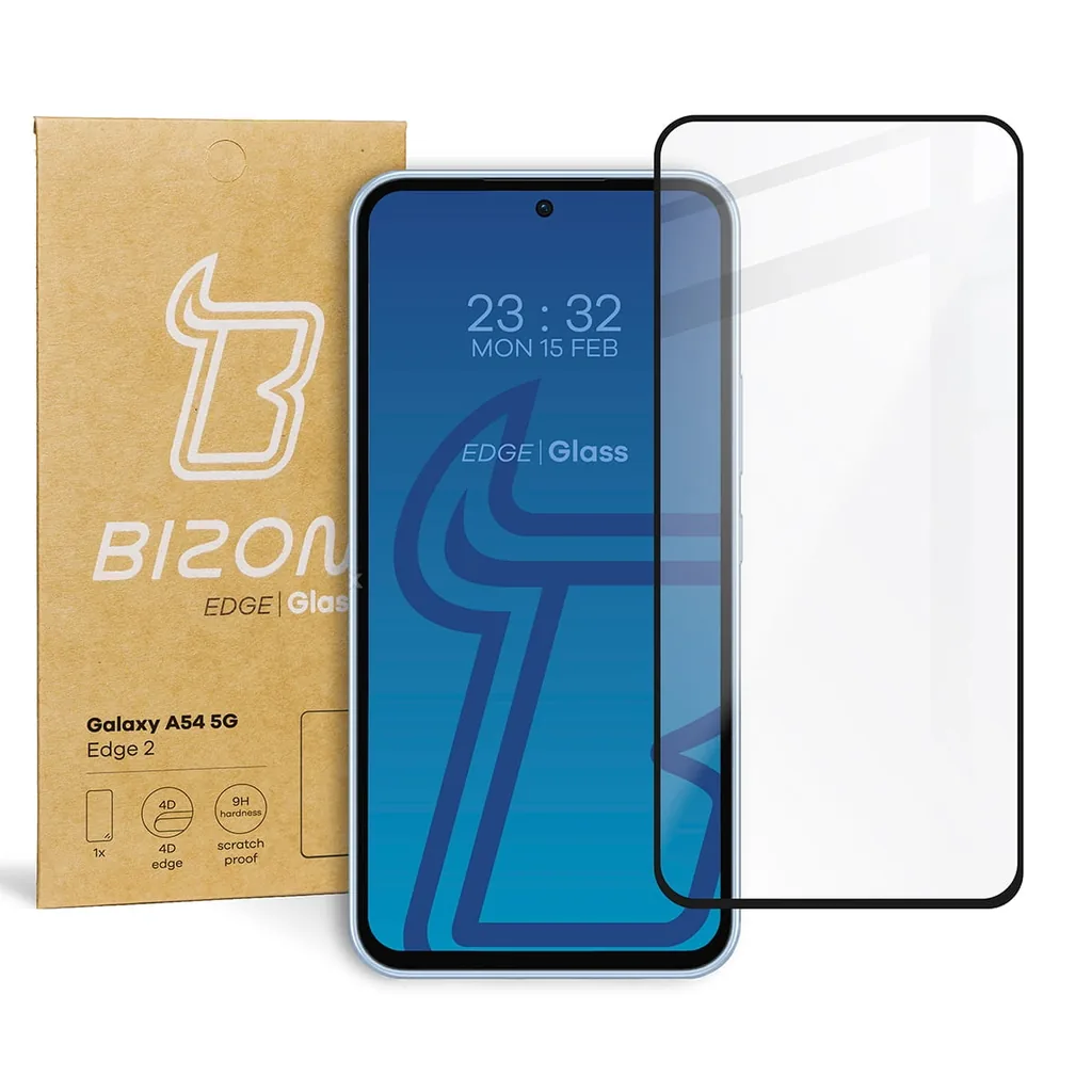 Ochranné sklo Bizon Glass Edge 2 Samsung Galaxy A54 5G black