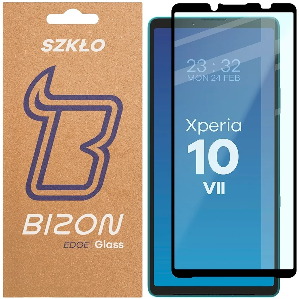 Ochranné sklo Bizon Glass Edge 2 Sony Xperia 10 VII black frame