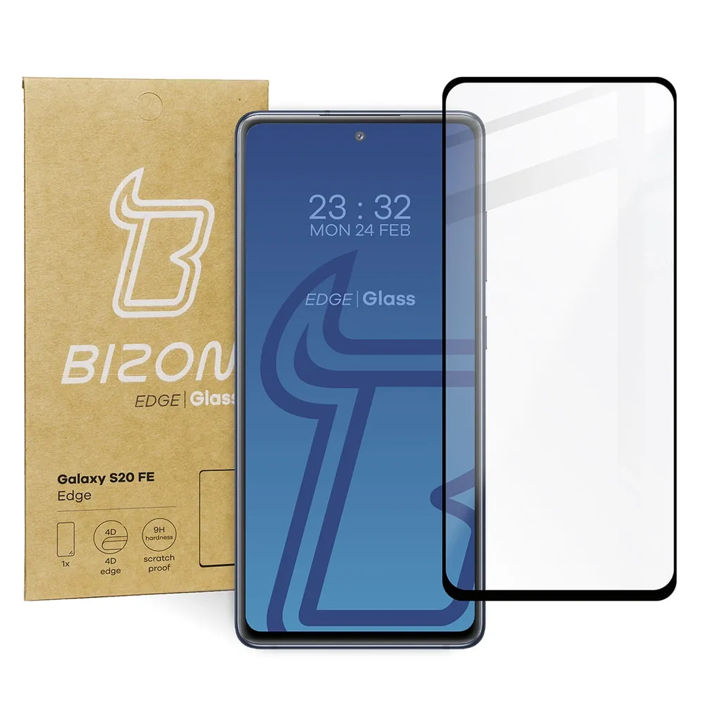 Ochranné sklo Bizon Glass Edge Samsung Galaxy S20 FE black