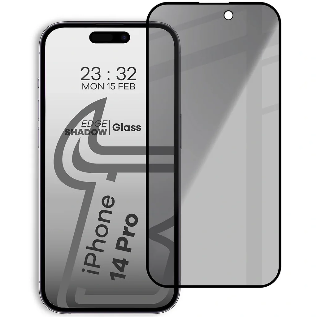 Ochranné sklo Bizon Glass Edge Shadow Apple iPhone 14 Pro tinted with a black frame