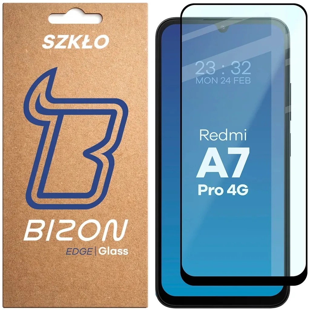 Ochranné sklo Bizon Glass Edge Xiaomi Redmi A7 Pro 4G, black frame