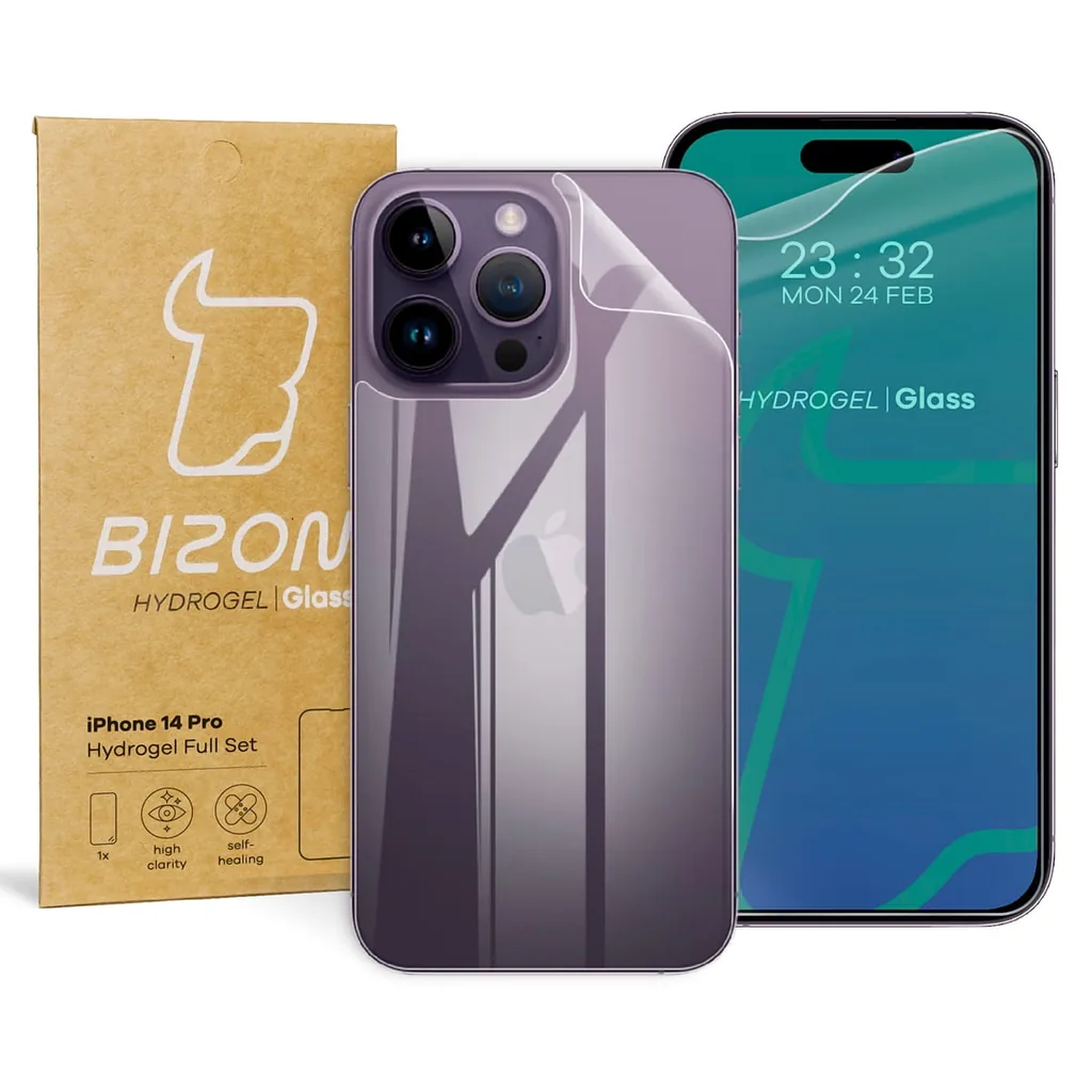 Ochranné sklo Bizon Glass Hydrogel Apple iPhone 14 Pro