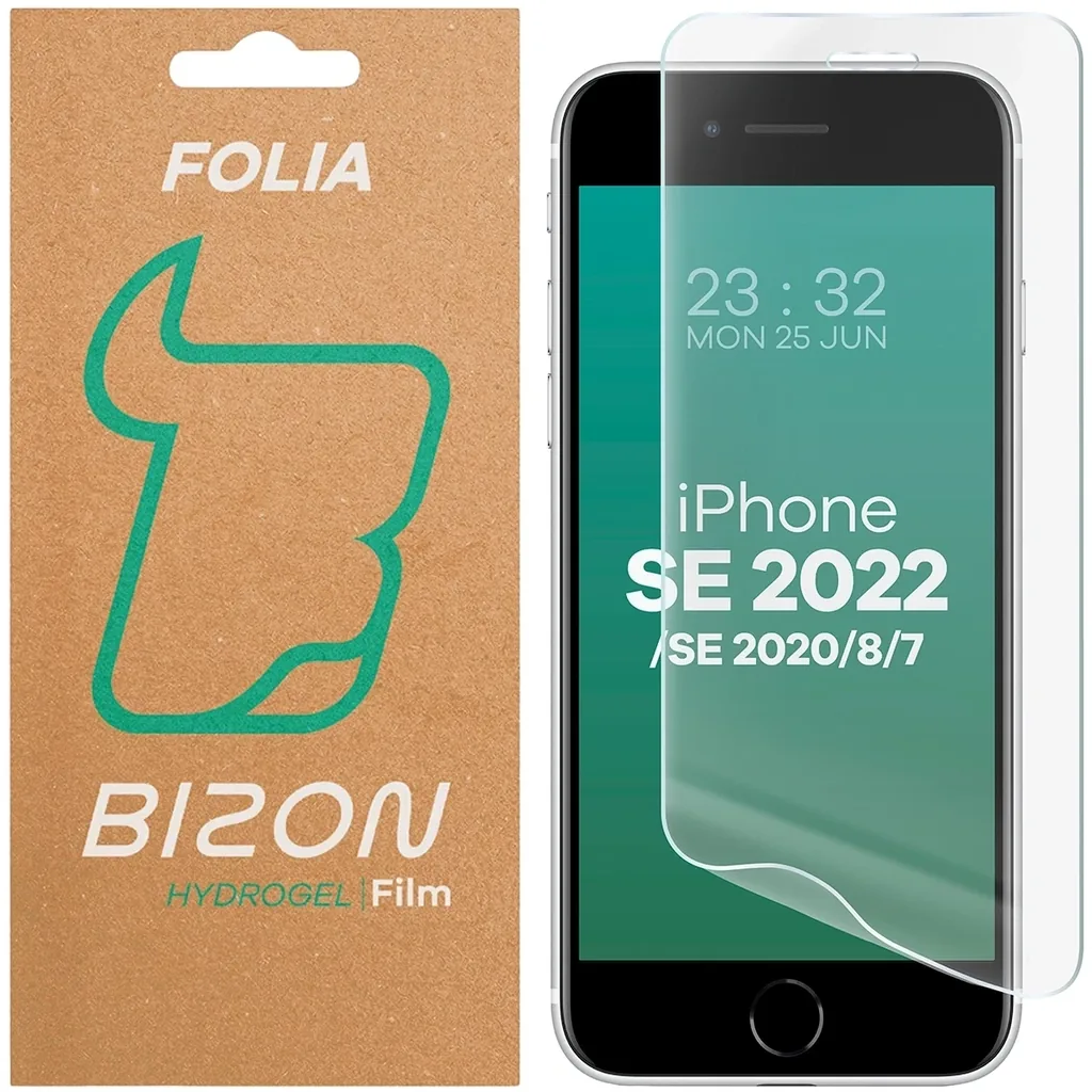 Ochranné sklo Bizon Glass Hydrogel Front Apple iPhone SE 2022 / 2020 / 8 / 7
