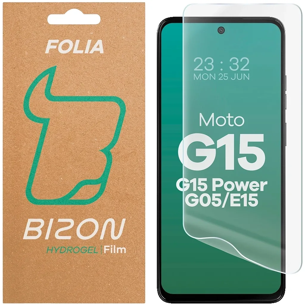 Ochranné sklo Bizon Glass Hydrogel Front Motorola Moto G15 / G15 Power / G05 / E15