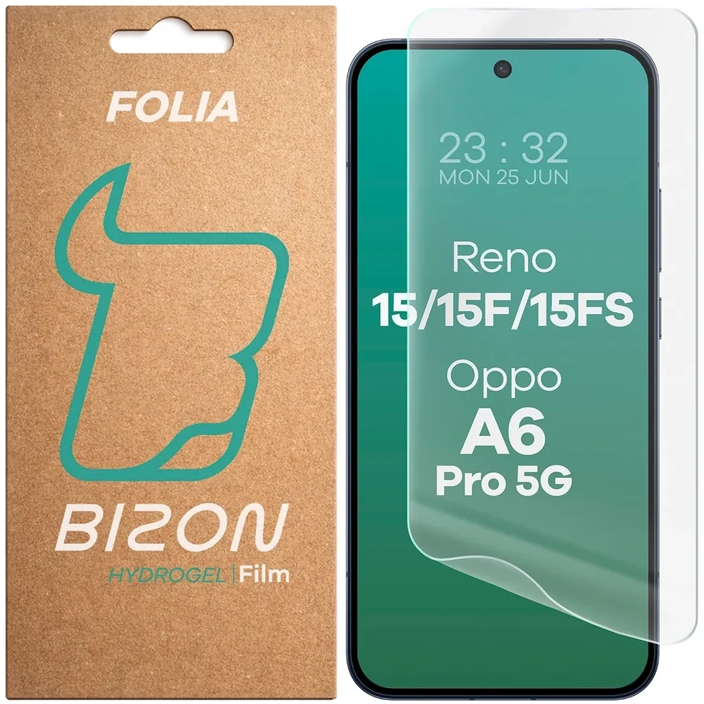 Ochranné sklo Bizon Glass Hydrogel Front Oppo Reno 15 / 15 F / 15 FS / A6 Pro 5G