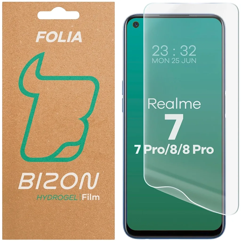Ochranné sklo Bizon Glass Hydrogel Front Realme 8 Pro / 8 / 7 / 7 Pro