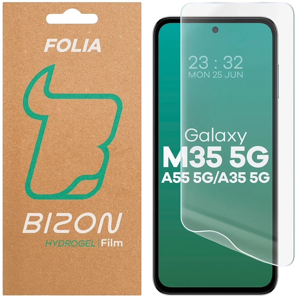 Ochranné sklo Bizon Glass Hydrogel Front Samsung Galaxy M35 5G / A35 5G / A55 5G