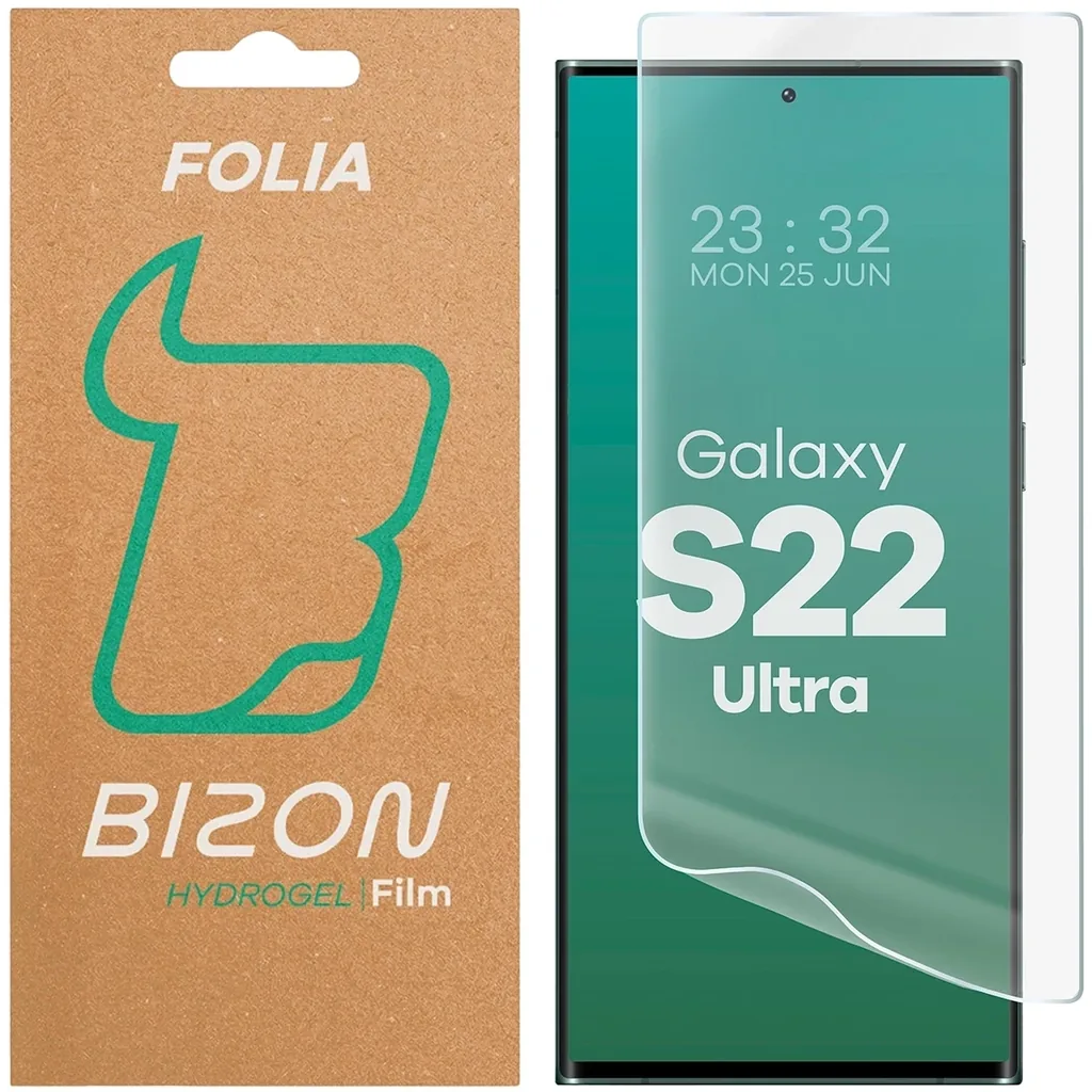Ochranné sklo Bizon Glass Hydrogel Front Samsung Galaxy S22 Ultra