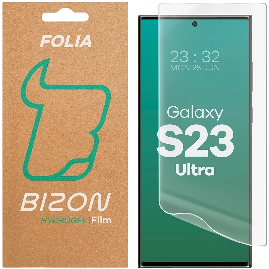 Ochranné sklo Bizon Glass Hydrogel Front Samsung Galaxy S23 Ultra