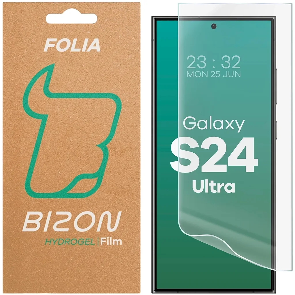 Ochranné sklo Bizon Glass Hydrogel Front Samsung Galaxy S24 Ultra