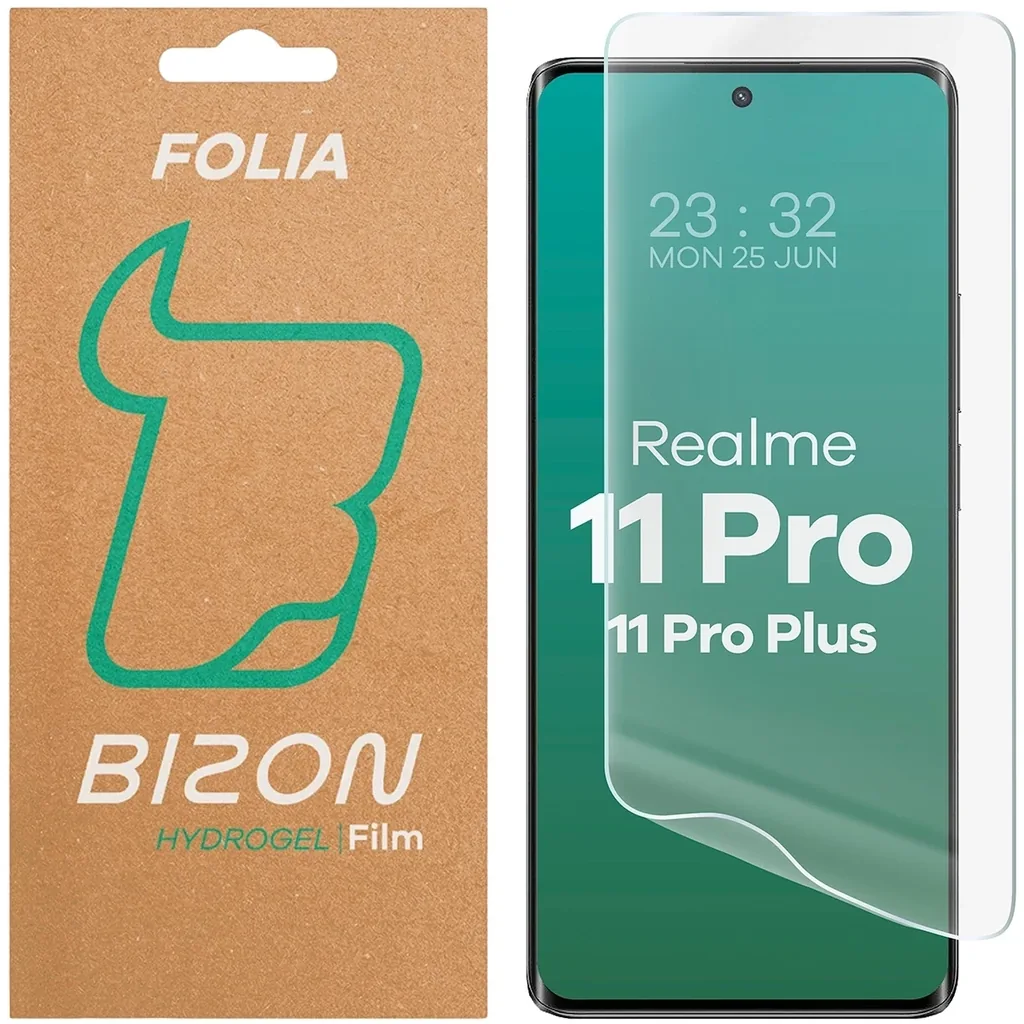 Ochranné sklo Bizon Glass Hydrogel Front screen protector for Realme 11 Pro / 11 Pro Plus