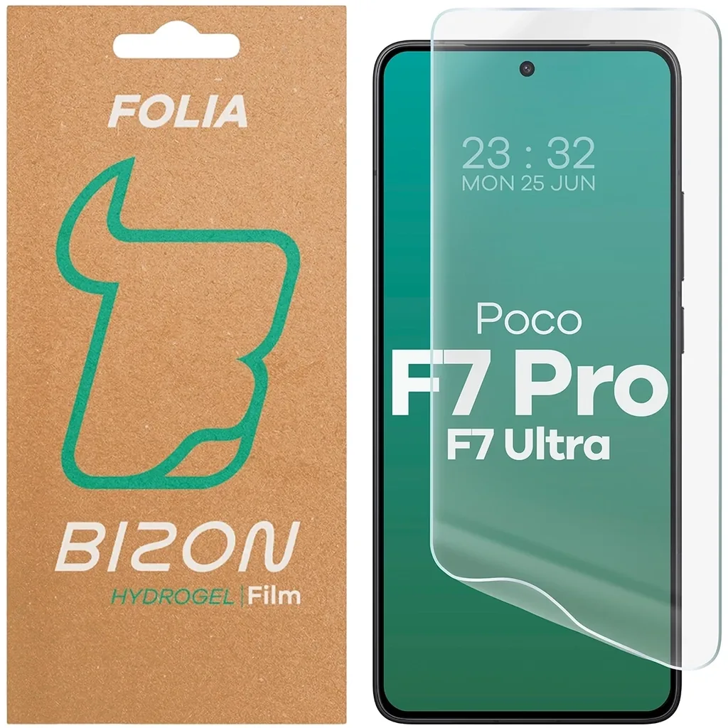 Ochranné sklo Bizon Glass Hydrogel Front Xiaomi POCO F7 Pro / F7 Ultra