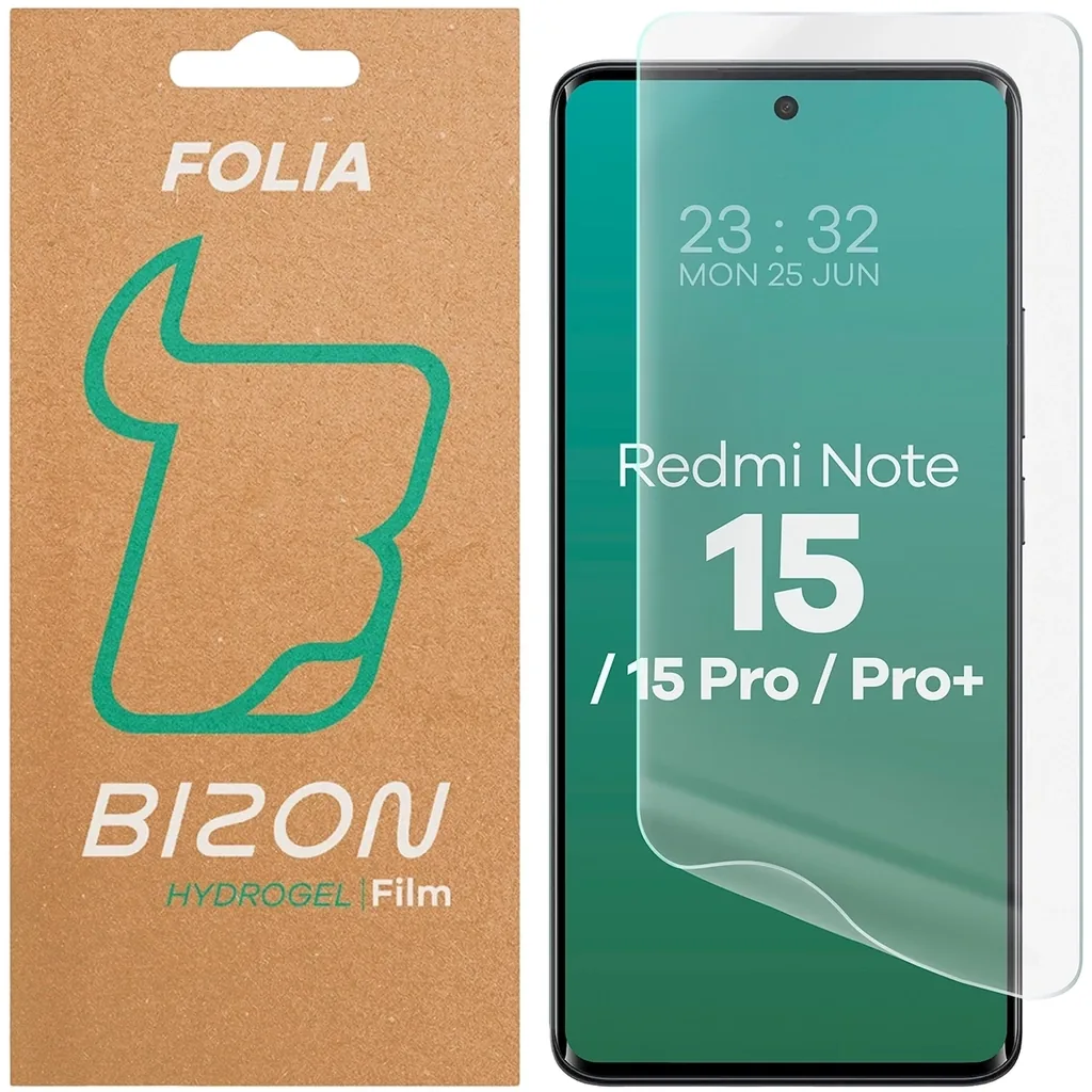 Ochranné sklo Bizon Glass Hydrogel Front Xiaomi Redmi Note 15 / 15 Pro / 15 Pro+ Plus