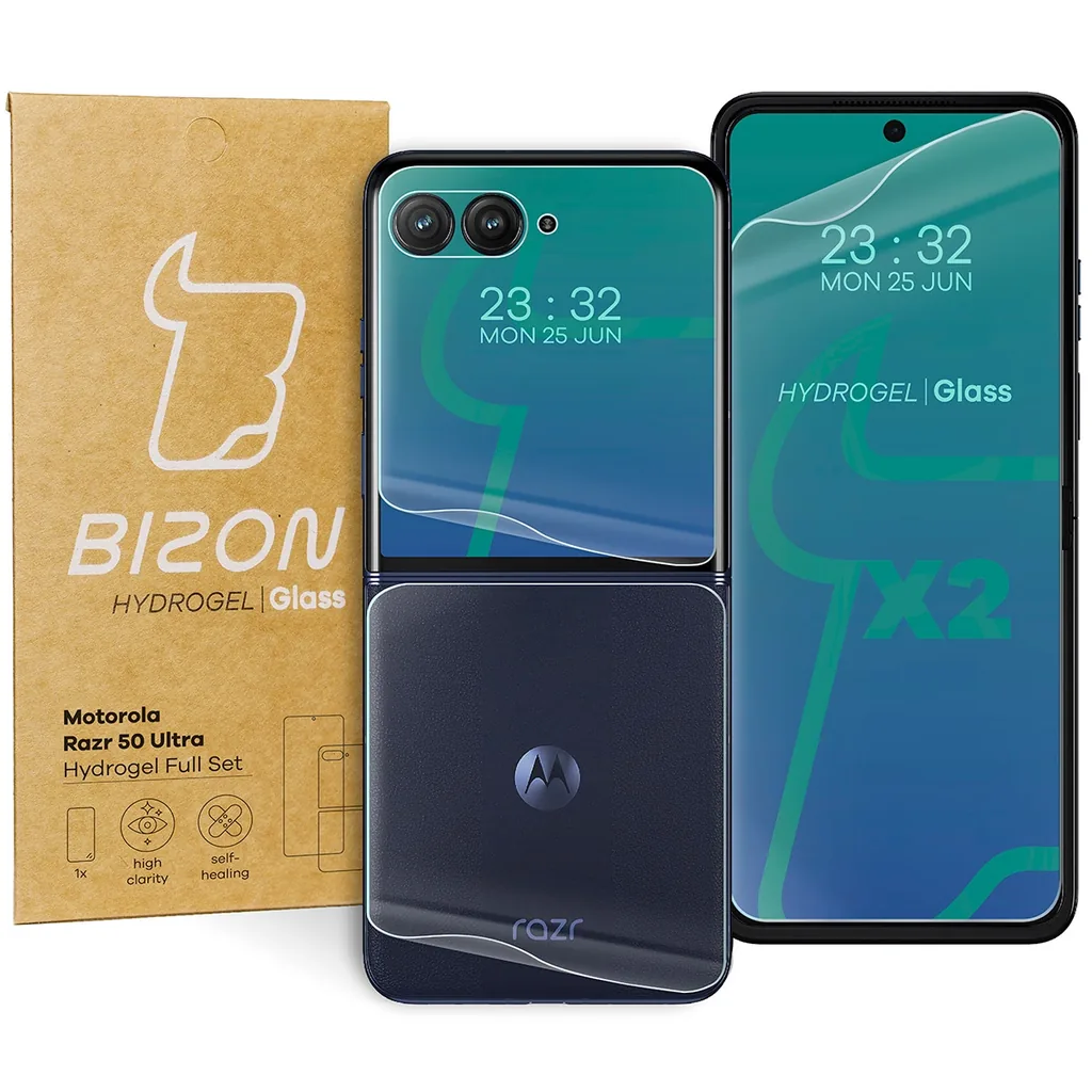 Ochranné sklo Bizon Glass Hydrogel Motorola Razr 50 Ultra