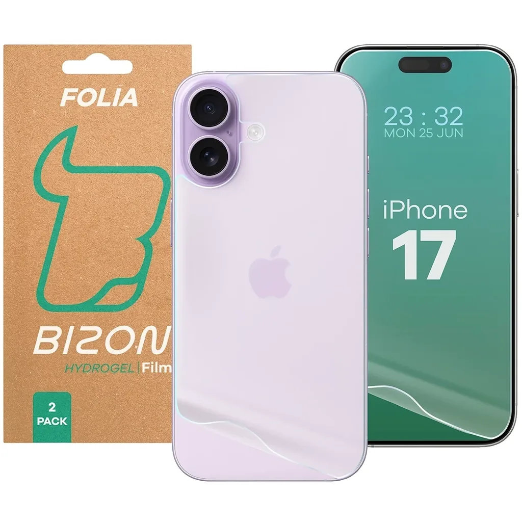Ochranné sklo Bizon Glass Hydrogel Pack Apple iPhone 17