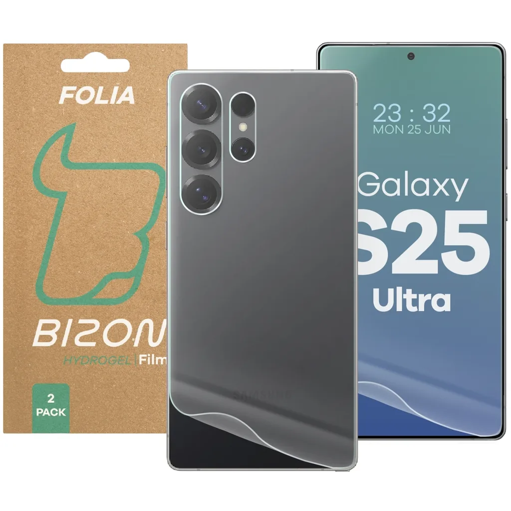 Ochranné sklo Bizon Glass Hydrogel Pack Samsung Galaxy S25 Ultra