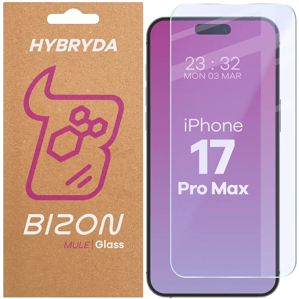 Ochranné sklo Bizon Glass Mule Apple iPhone 17 Pro Max