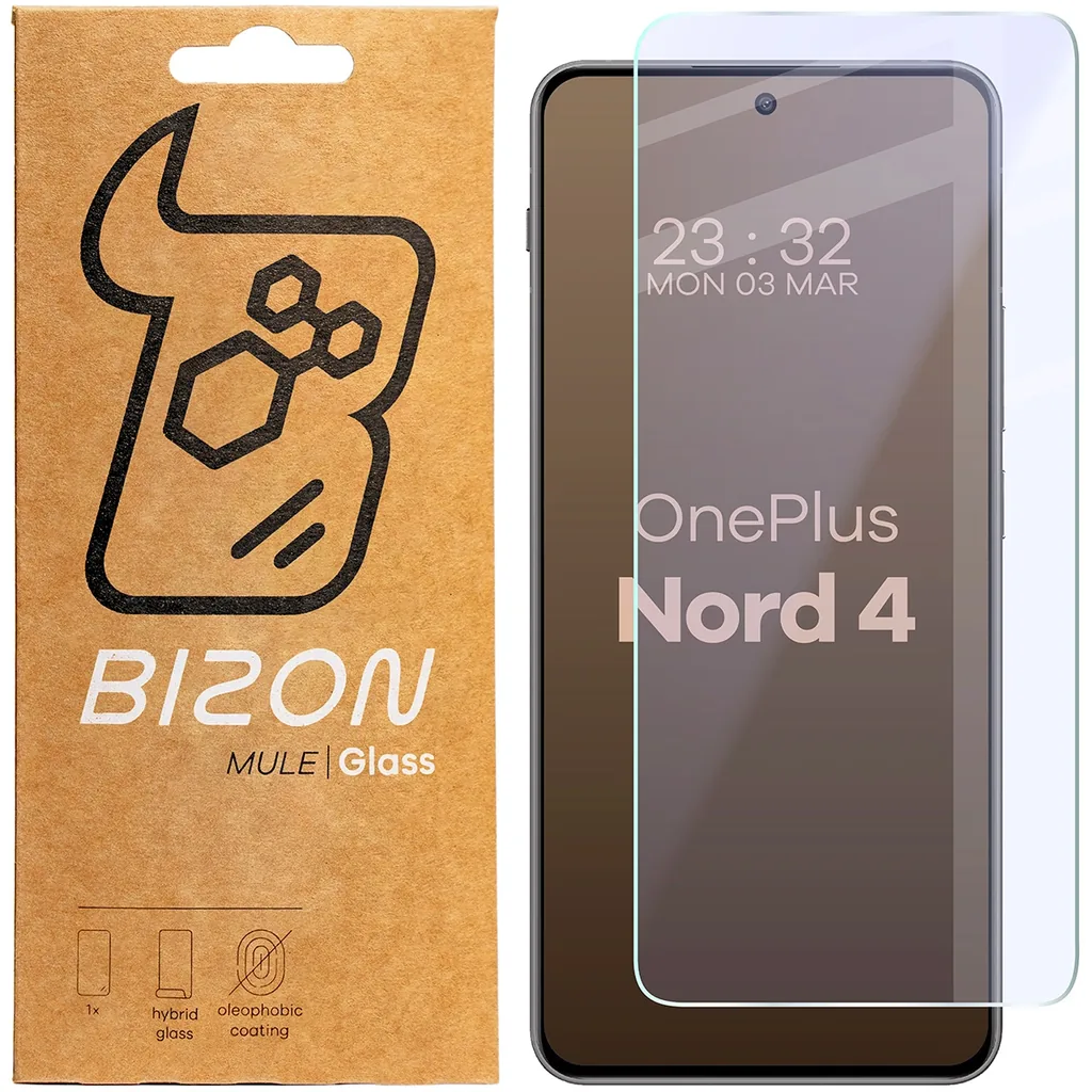 Ochranné sklo Bizon Glass Mule Flexible hybrid glass Hybrid Glass OnePlus Nord 4
