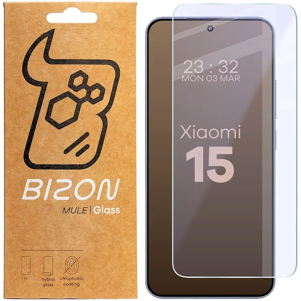 Ochranné sklo Bizon Glass Mule Flexible hybrid glass Xiaomi 15