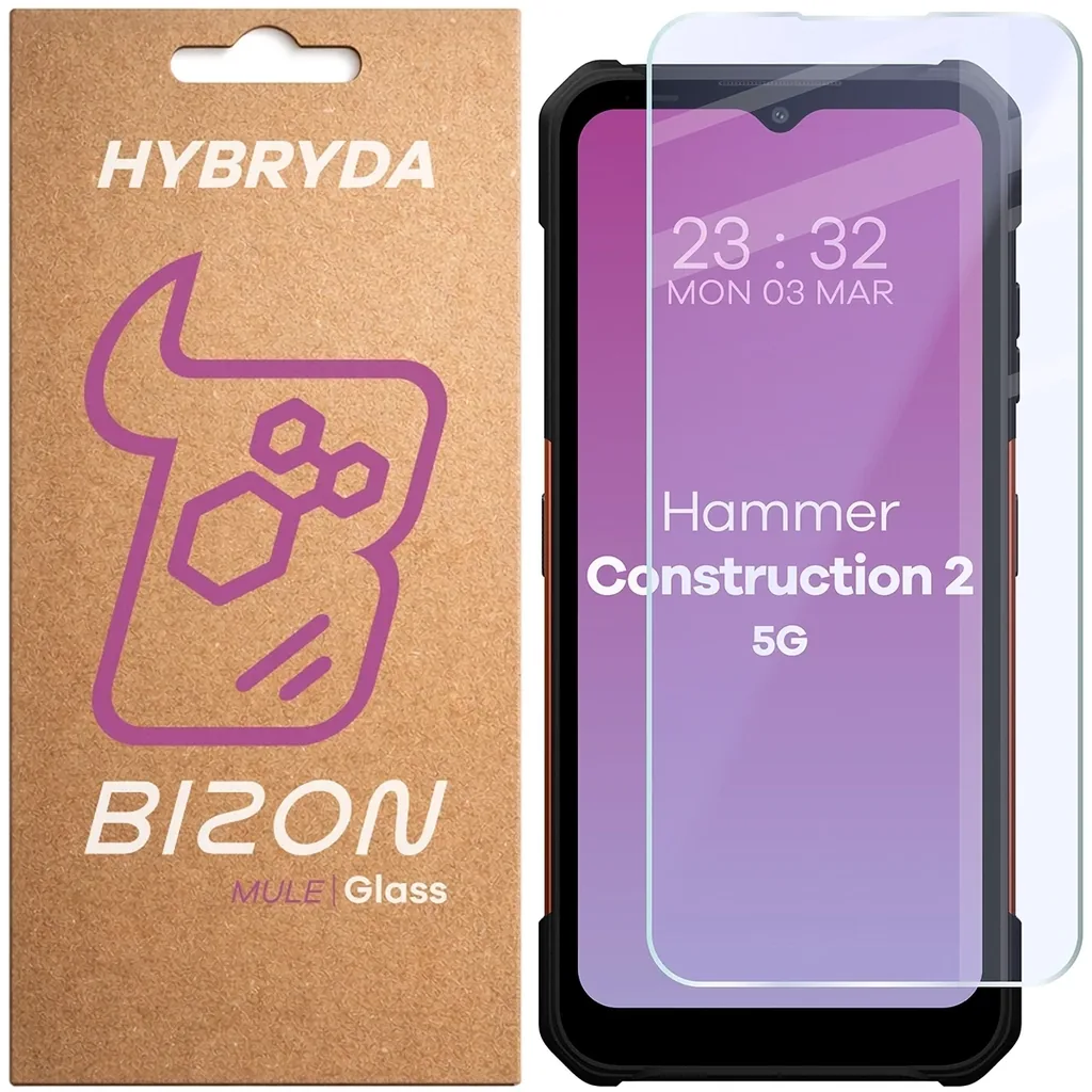 Ochranné sklo Bizon Glass Mule HAMMER Construction 2 5G / Military Edition / Thermal 5G / Thermal 5G Military Edition
