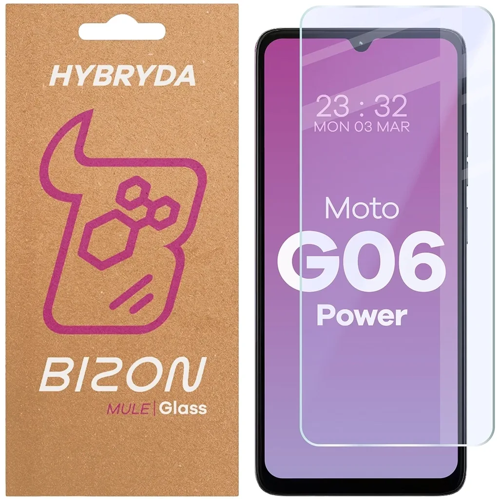 Ochranné sklo Bizon Glass Mule Motorola Moto G06 Power