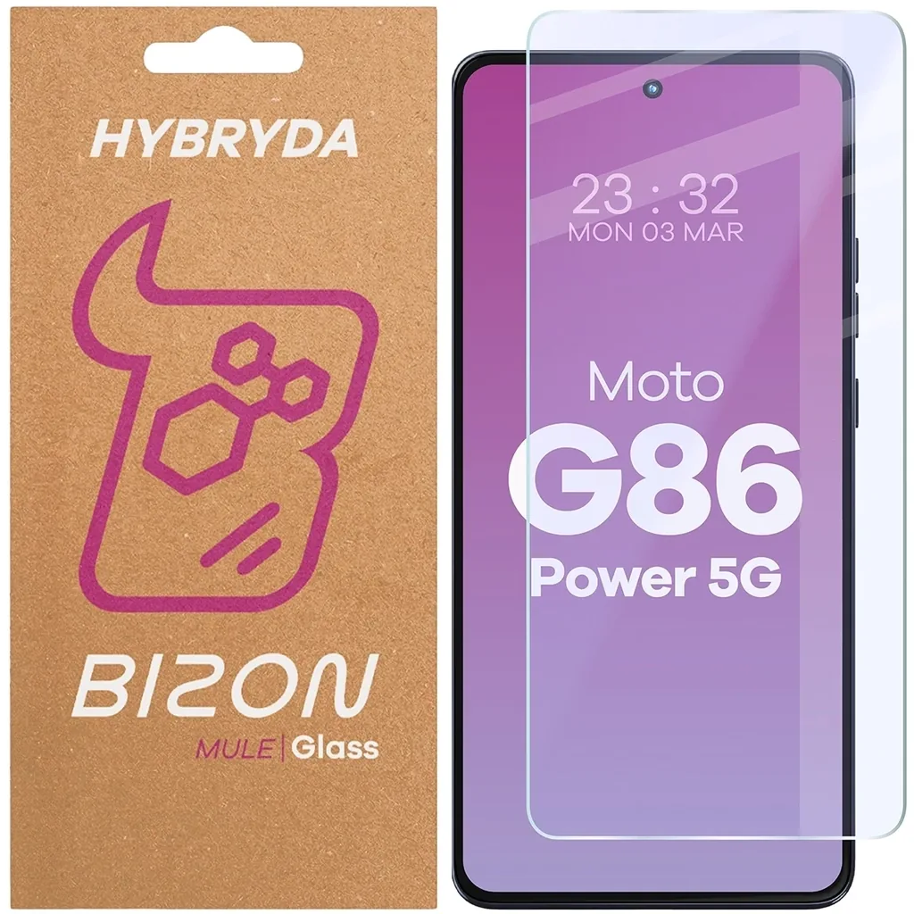 Ochranné sklo Bizon Glass Mule Motorola Moto G86 Power 5G