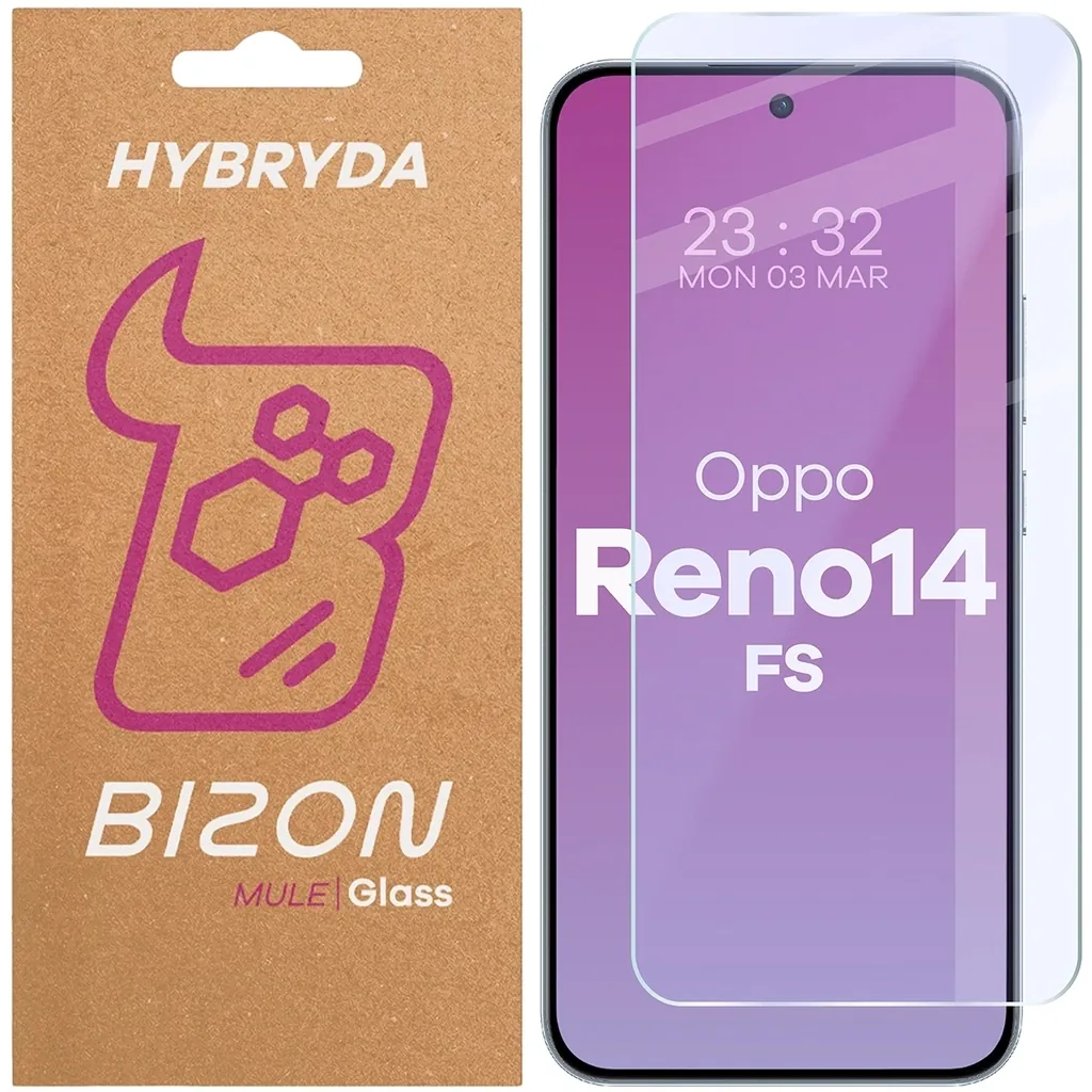 Ochranné sklo Bizon Glass Mule Oppo Reno 14 FS