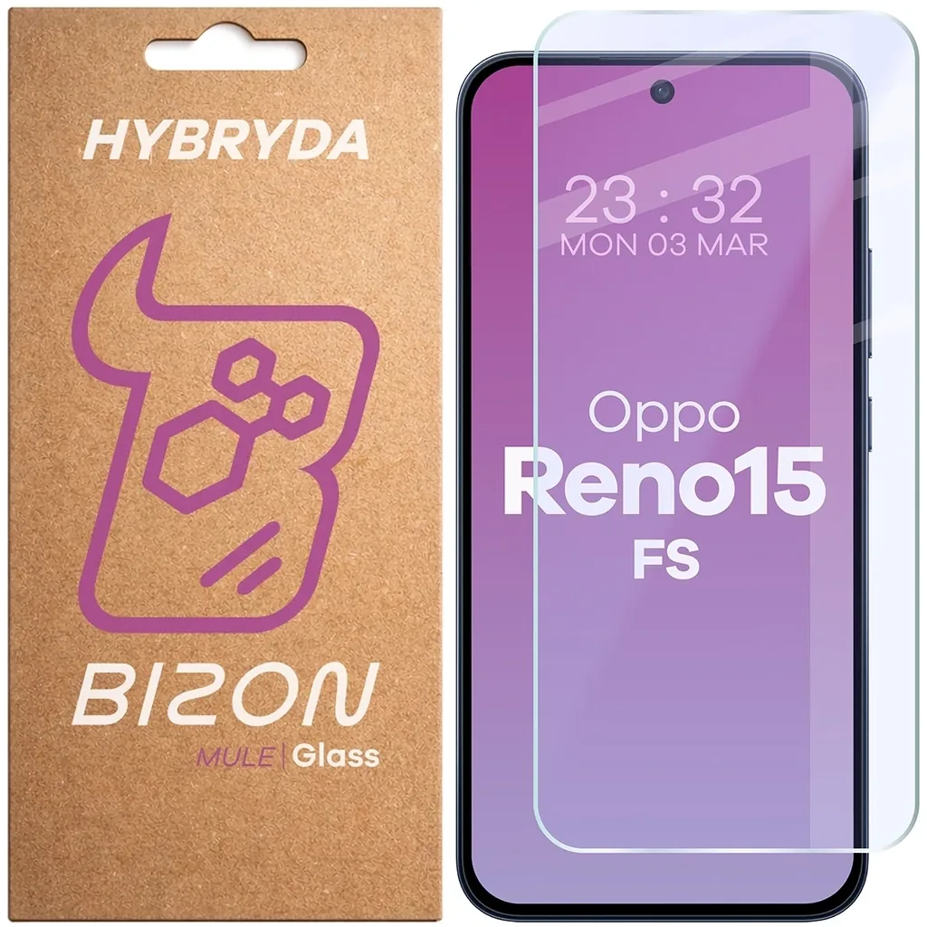 Ochranné sklo Bizon Glass Mule Oppo Reno 15 FS