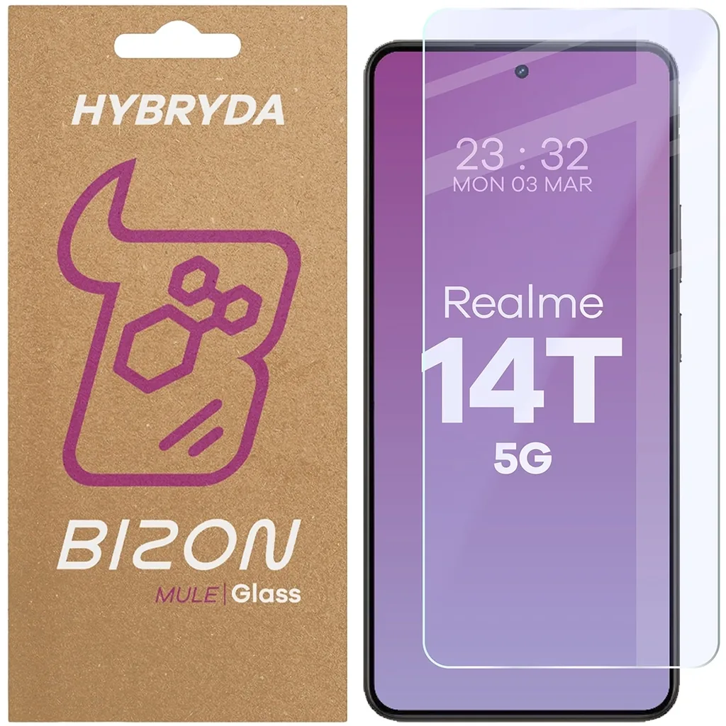 Ochranné sklo Bizon Glass Mule Realme 14T 5G