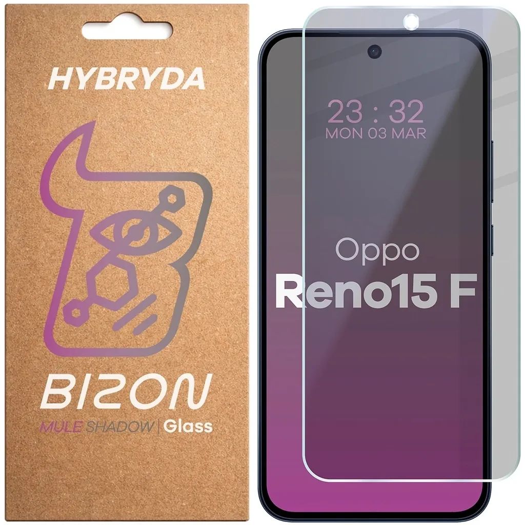 Ochranné sklo Bizon Glass Mule Shadow Oppo Reno 15 F matte