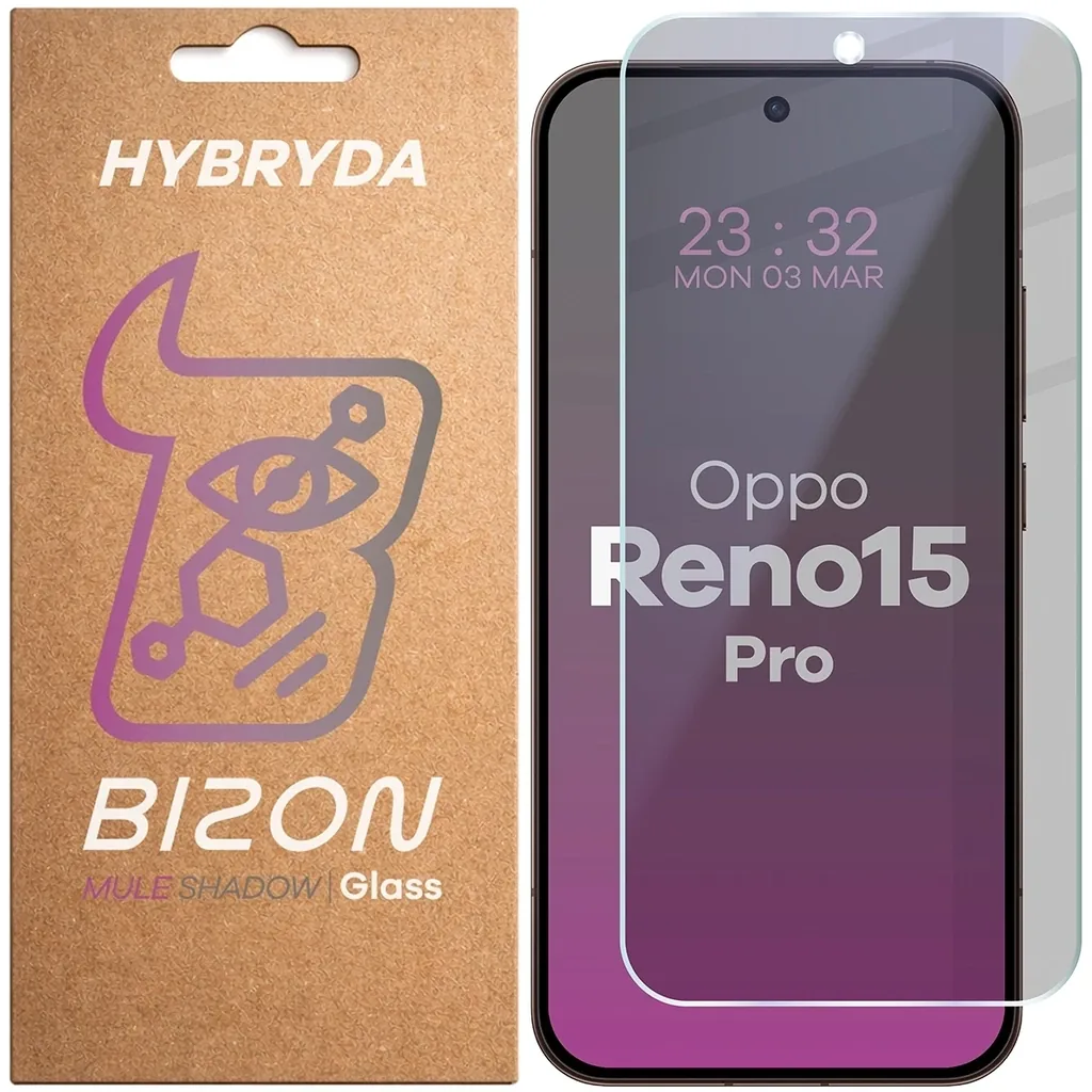Ochranné sklo Bizon Glass Mule Shadow Oppo Reno 15 Pro matte