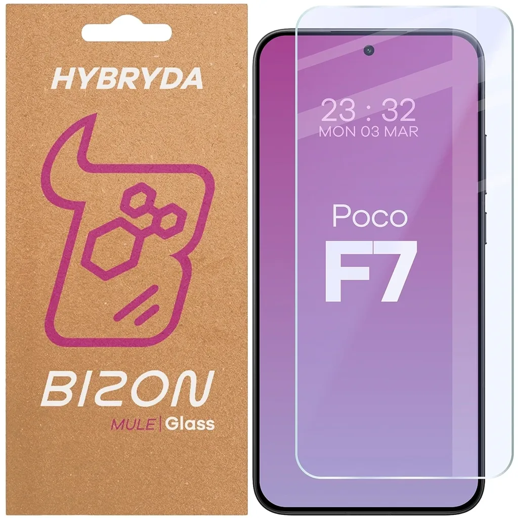 Ochranné sklo Bizon Glass Mule Xiaomi POCO F7