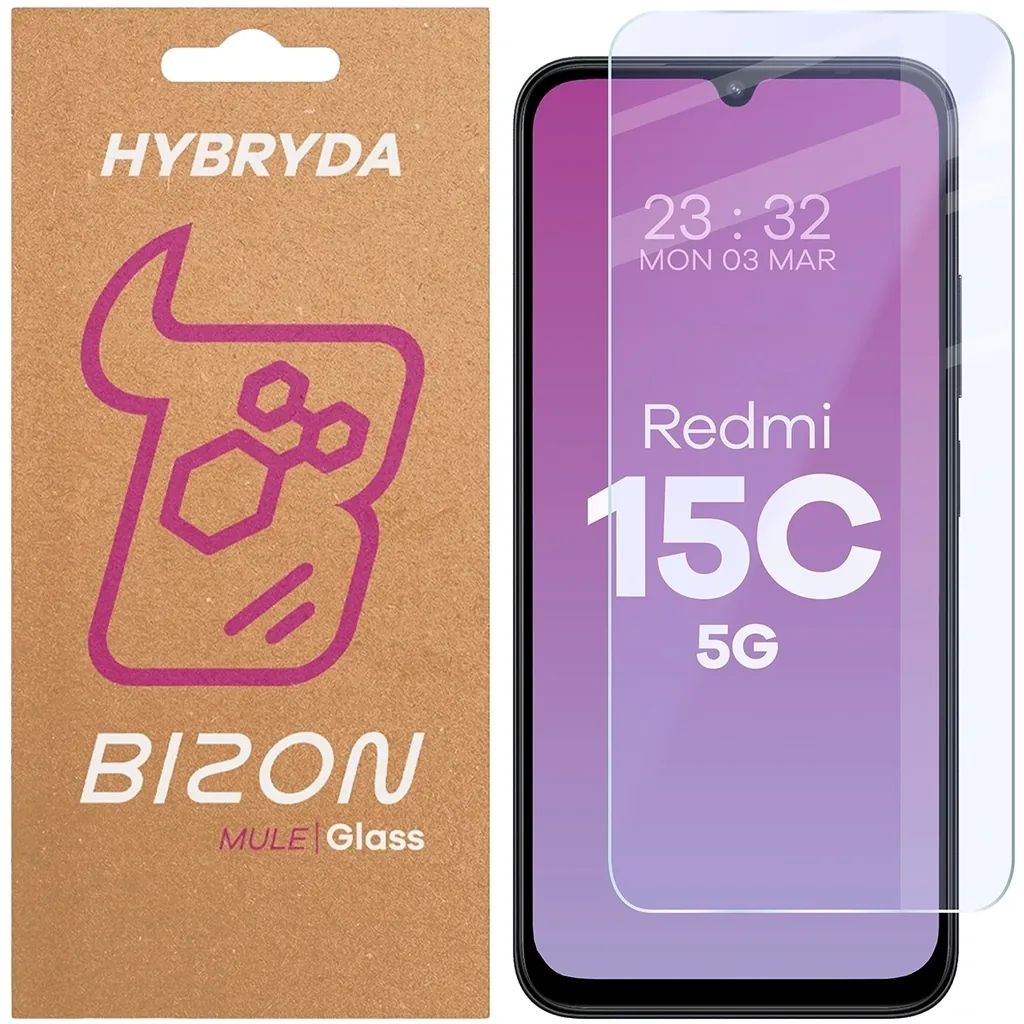 Ochranné sklo Bizon Glass Mule Xiaomi Redmi 15C 5G