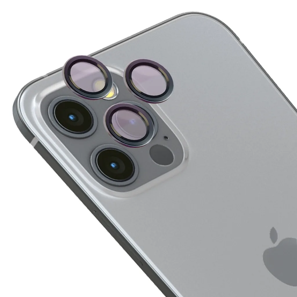 Ochranné sklo Bizon Glass Snap Lens Apple iPhone 12 Pro / 11 Pro / 11 Pro Max grey frame
