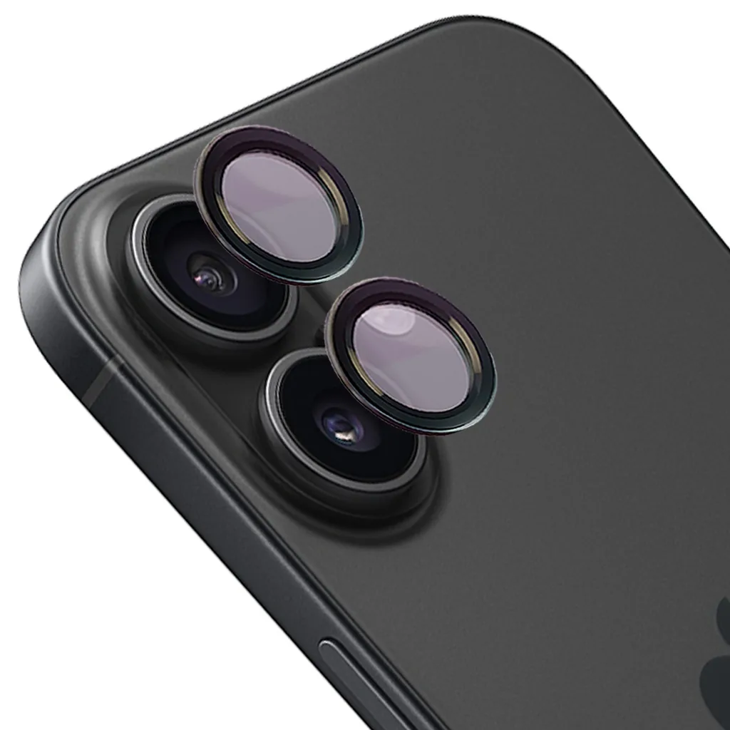 Ochranné sklo Bizon Glass Snap Lens Apple iPhone 16 / 16 Plus black