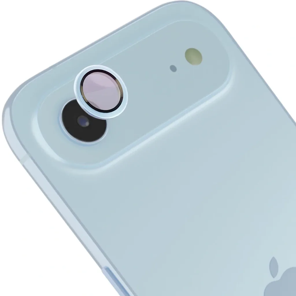 Ochranné sklo Bizon Glass Snap Lens Apple iPhone Air blue frame