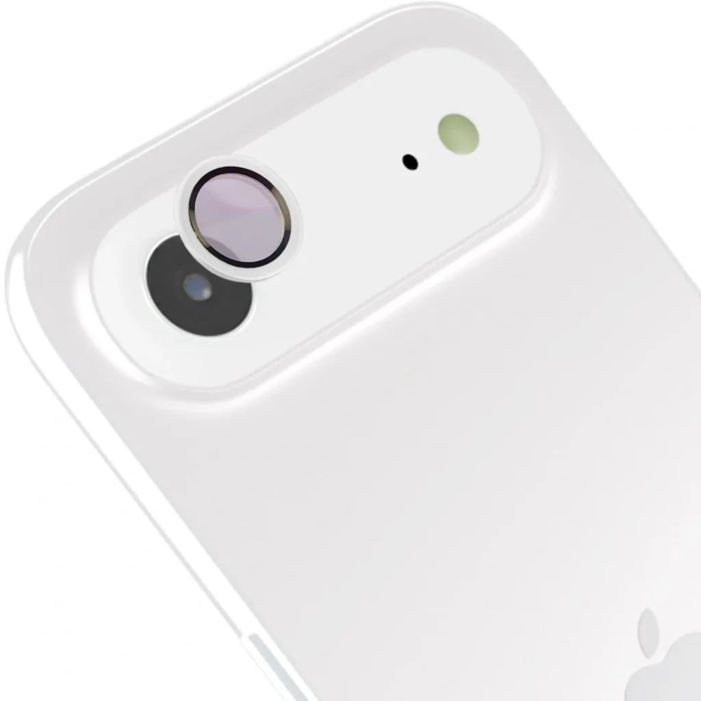 Ochranné sklo Bizon Glass Snap Lens Apple iPhone Air white frame