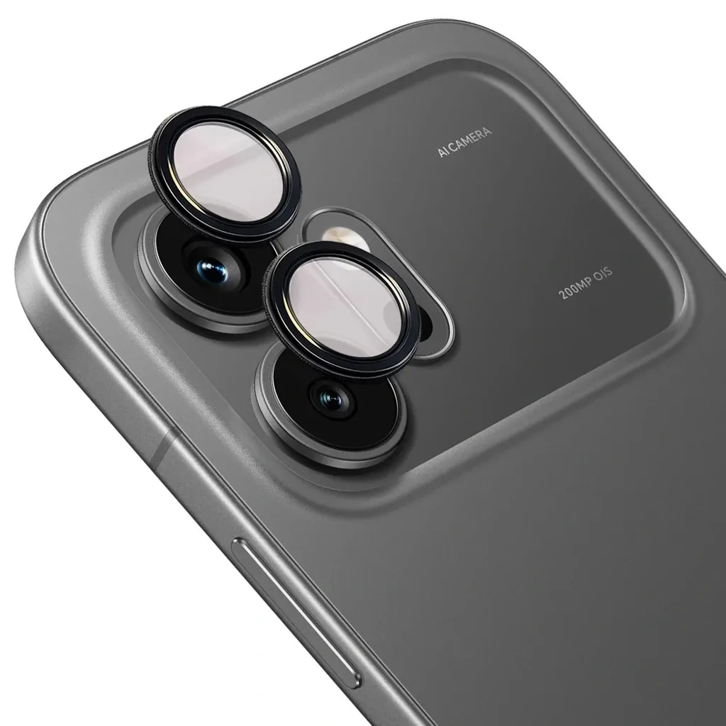 Ochranné sklo Bizon Glass Snap Lens Honor 600 5G, black frame