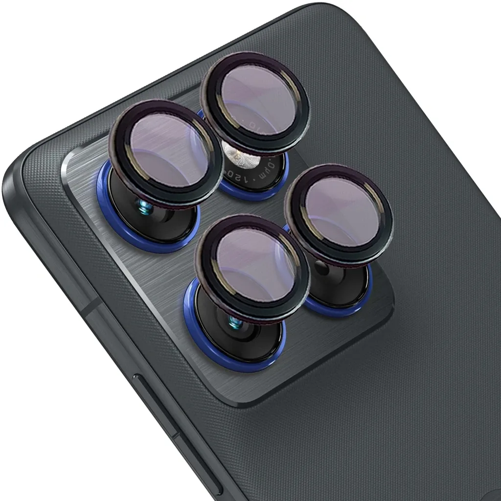 Ochranné sklo Bizon Glass Snap Lens Motorola Edge 70 black frame