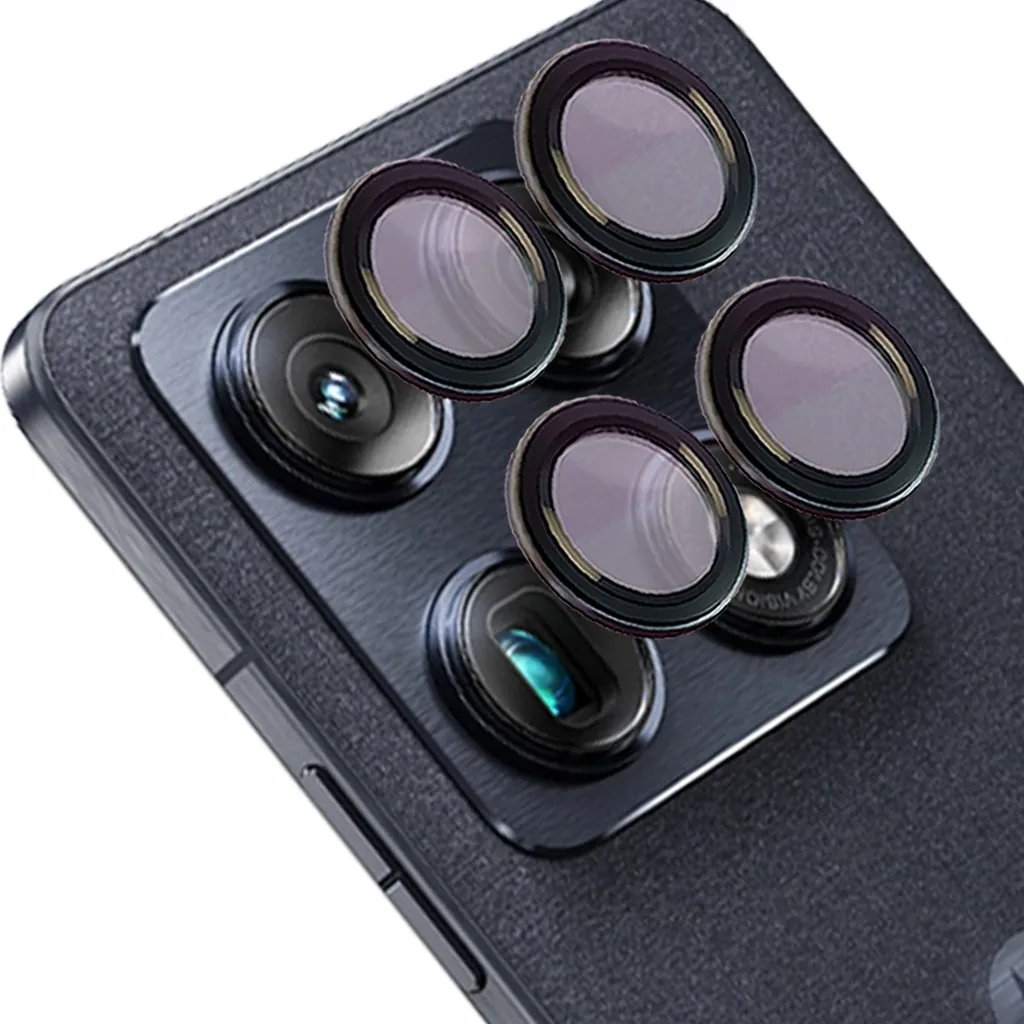 Ochranné sklo Bizon Glass Snap Lens Motorola Signature black frame
