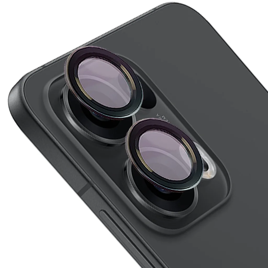 Ochranné sklo Bizon Glass Snap Lens Oppo Reno 13 Pro black frame
