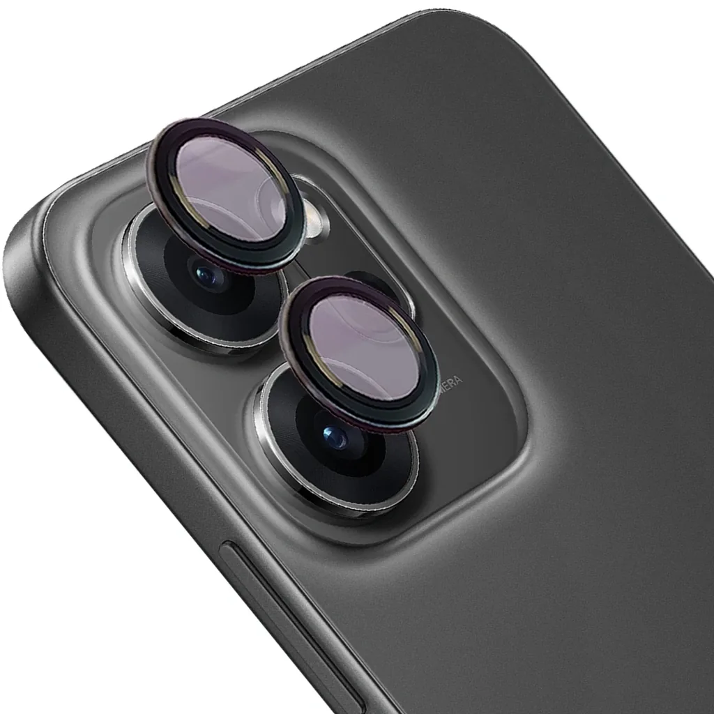 Ochranné sklo Bizon Glass Snap Lens Oppo Reno 14 F / FS black frame