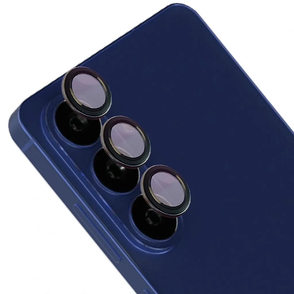 Ochranné sklo Bizon Glass Snap Lens Samsung Galaxy S26 / S26+ Plus black frame