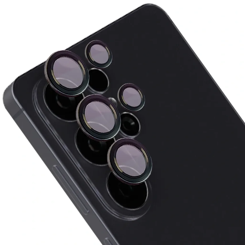 Ochranné sklo Bizon Glass Snap Lens Samsung Galaxy S26 Ultra black frame
