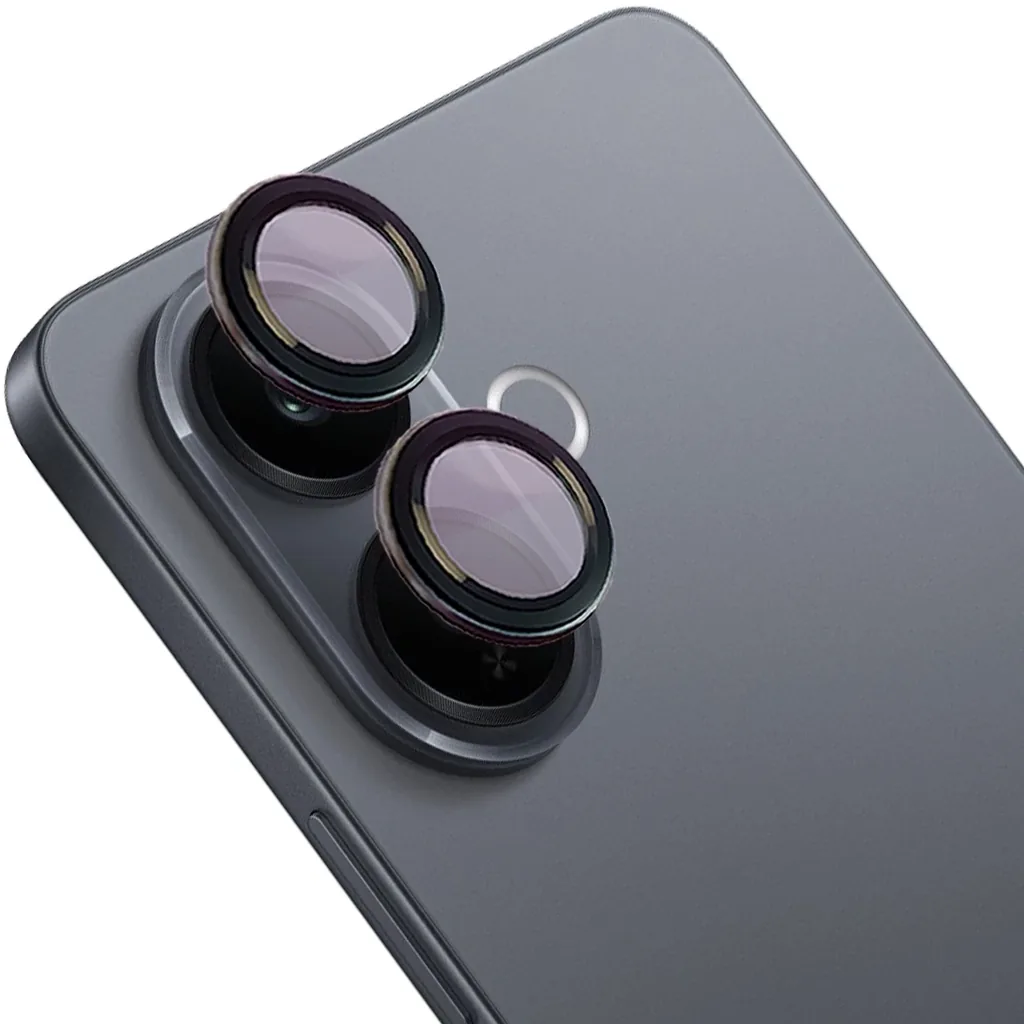 Ochranné sklo Bizon Glass Snap Lens Vivo V60 Lite 5G black frame