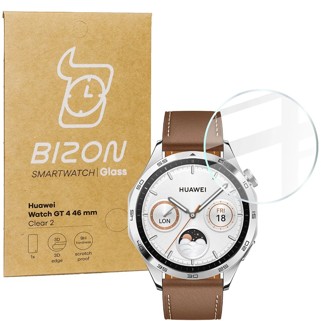 Ochranné sklo Bizon Glass Watch Clear Huawei Watch GT 4 46 mm
