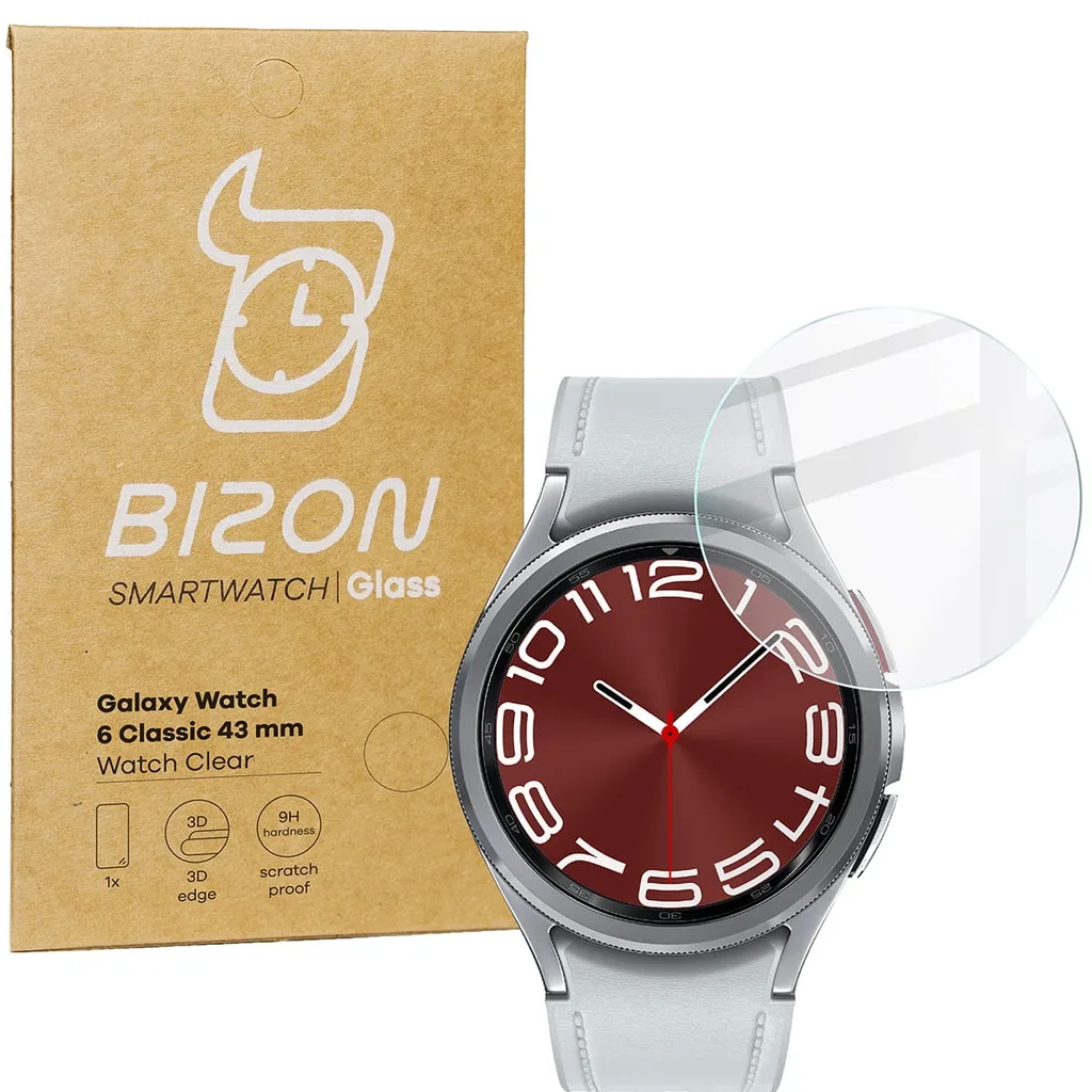 Ochranné sklo Bizon Glass Watch Clear Samsung Galaxy Watch 6 Classic 43 mm