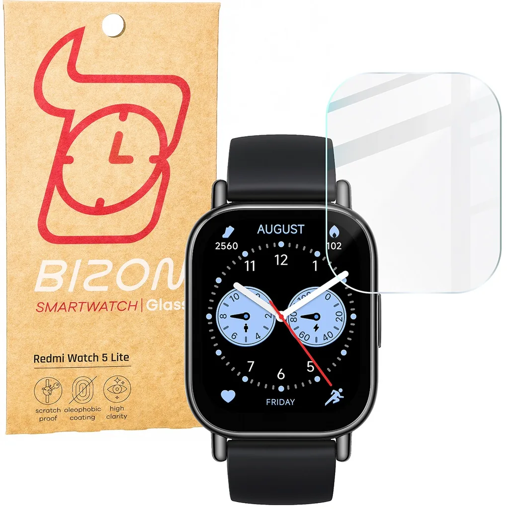 Ochranné sklo Bizon Glass Watch Clear Xiaomi Redmi Watch 5 Lite